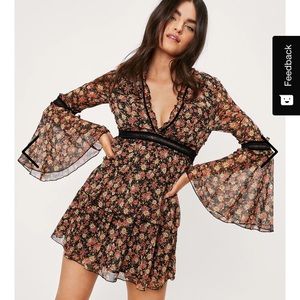 Nasty gal babydoll dress NWT